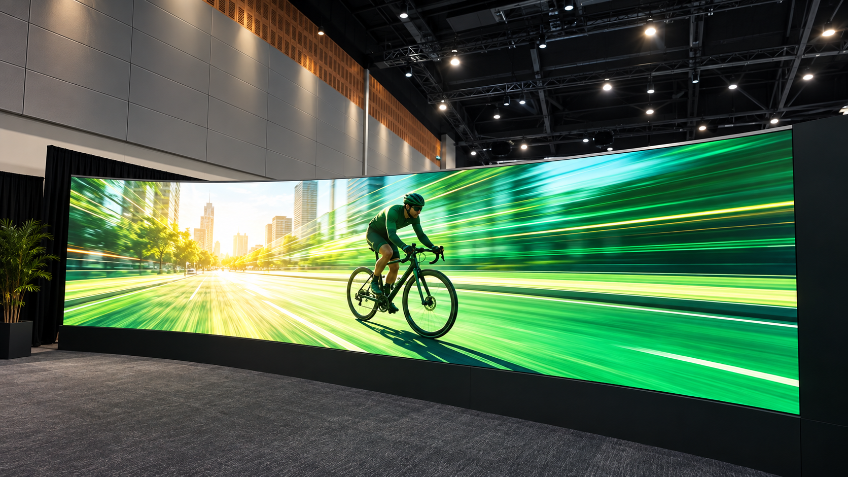 Large Concave Indoor LED Display | VisionReal